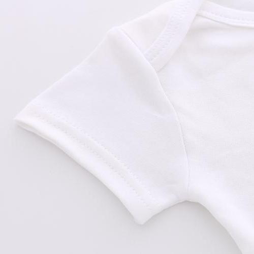 2PCS "I Love Mom/Dad" Lovely Letter Printed Baby Romper