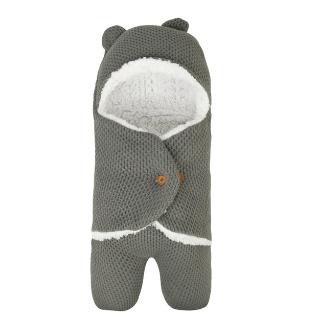 Cute Wrap Swaddle Blanket Knit Newborn Baby Sleeping Bag