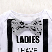 3PCS Ladies I Have Arrived Printed Romper Set