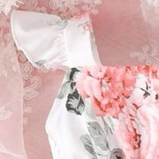 Pretty Floral Printed Baby Sleeveless Dress