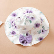 2PCS Sweet Floral Printed Baby Sleeveless Jumpsuit