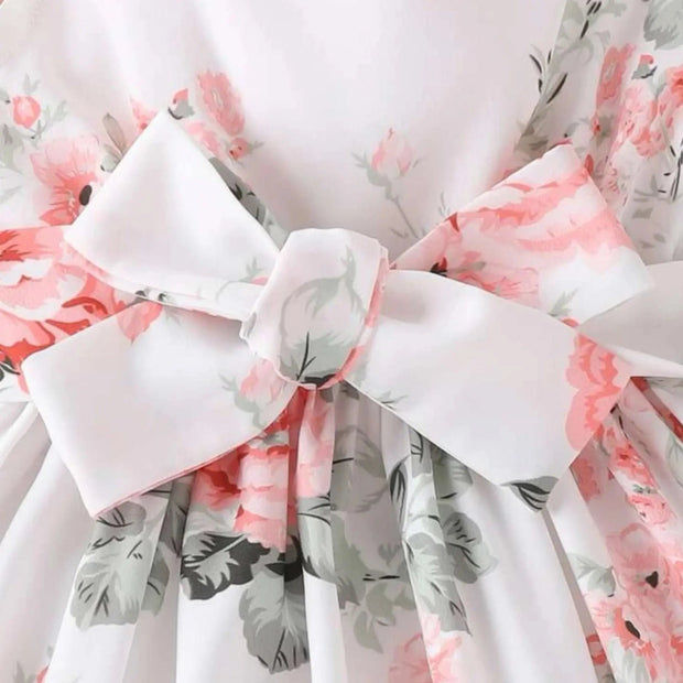 Pretty Floral Printed Baby Sleeveless Dress