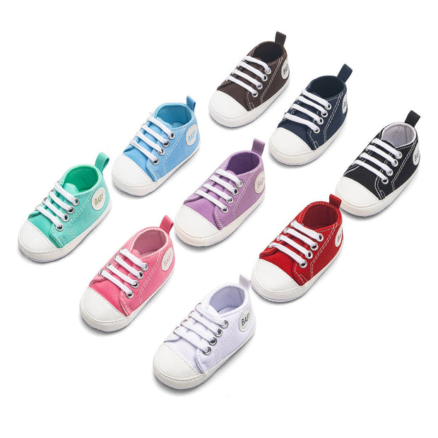 Baby Boy Girl “ Baby ” Letter Printed Anti-slip Canvas Shoes