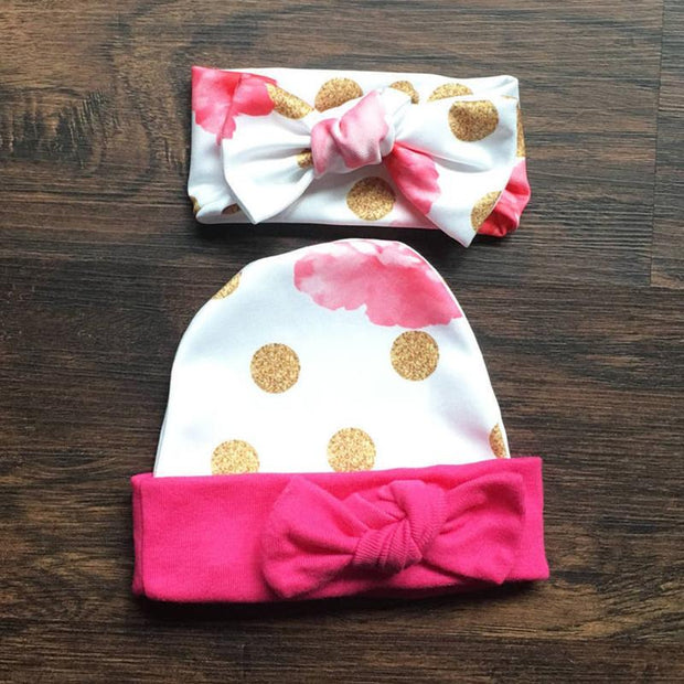 4PCS “Grandma makes EVERYTHING Better” Lovely Floral Printed Baby Set