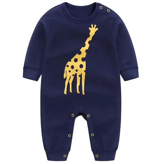 Cute Baby Giraffe Print Jumpsuit
